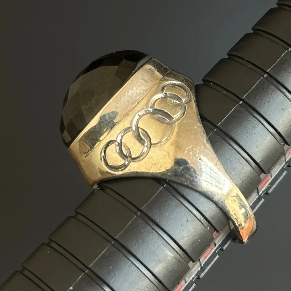Faceted Black Onyx Ring - Size 6.5 - 925 Sterling Silver - Picture 7 of 12